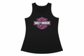 Black Harley-Davidson Pink Logo Tank Top